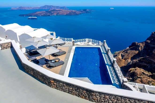 hoteles en Santorini